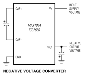 ICL7660, MAX1044: Typical Operating Circuit