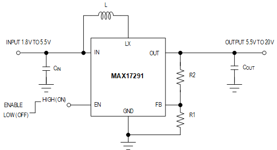 MAX17291: Typical Application Circuit