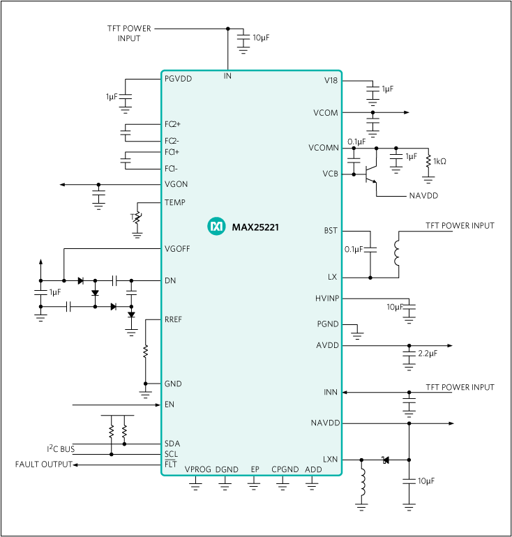 MAX25221: Typical Application Circuit