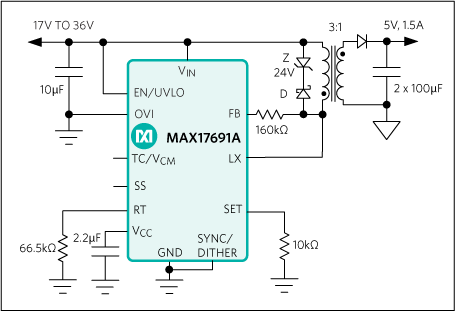 MAX17691A, MAX17691B: Typical Application Circuit