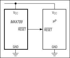 MAX709L, MAX709M, MAX709R, MAX709S, MAX709T: Typical Operating Circuit