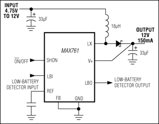 MAX761, MAX762: Typical Operating Circuit