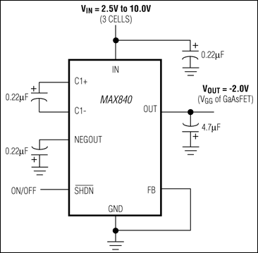 MAX840, MAX843, MAX844: Typical Operating Circuit