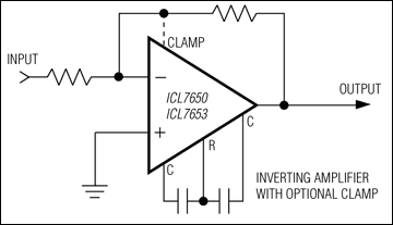 ICL7650, ICL7650B: Typical Operating Circuit