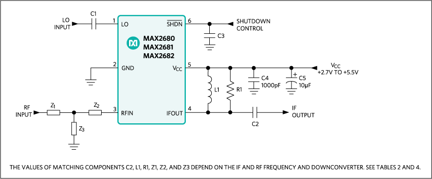 MAX2680, MAX2681, MAX2682: Typical Operating Circuit