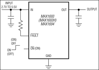 MAX1693, MAX1693H, MAX1694: Typical Operating Circuit