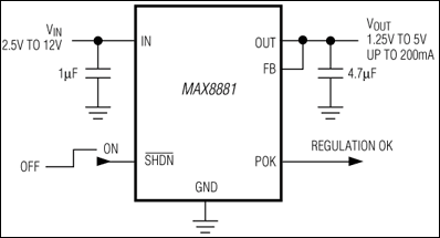 MAX8880, MAX8881: Typical Operating Circuit