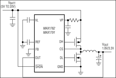 MAX1762, MAX1791: Typical Operating Circuit