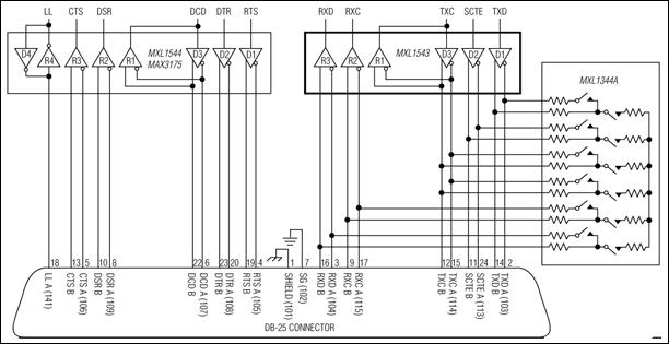 MXL1543：標準動作回路