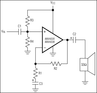 MAX4335, MAX4336, MAX4337, MAX4338: Typical Operating Circuit
