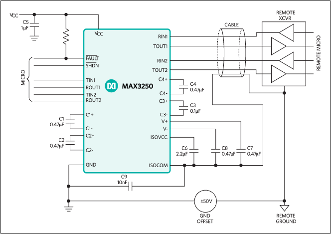 MAX3250: Typical Operating Circuit