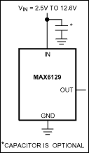 MAX6129：典型工作电路