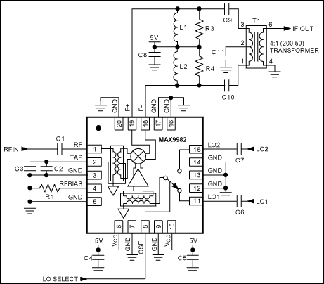 MAX9982: Typical Application Circuit
