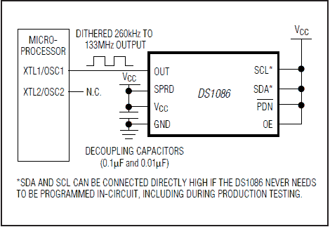 DS1086、DS1086H、DS1086Z：典型工作电路
