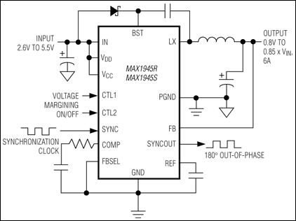 MAX1945R, MAX1945S: Typical Operating Circuit