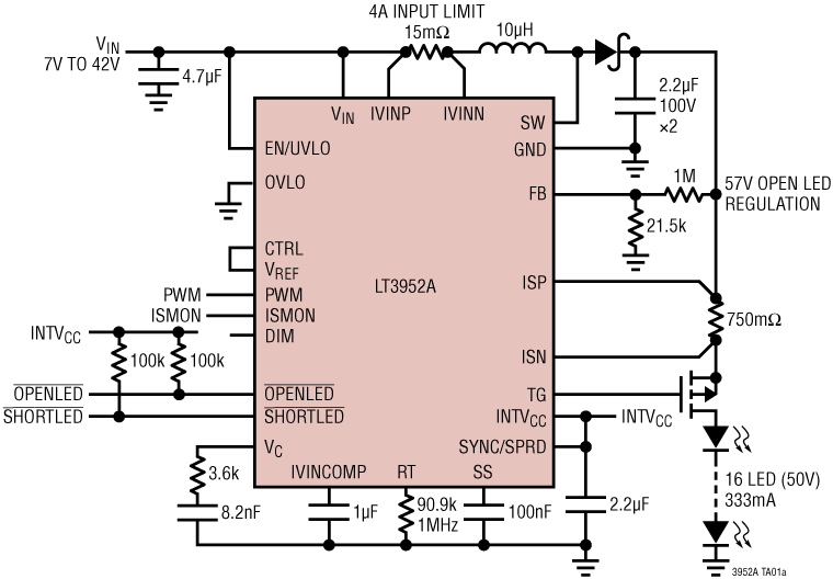 3952A Application Circuit