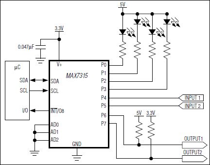 MAX7315: Typical Application Circuit