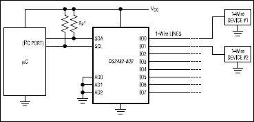DS2482-800：典型工作电路