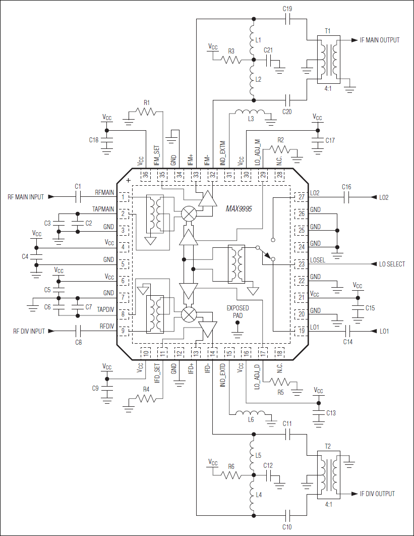 MAX9995: Typical Application Circuit