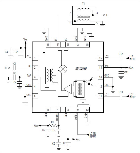 MAX2039: Typical Application Circuit