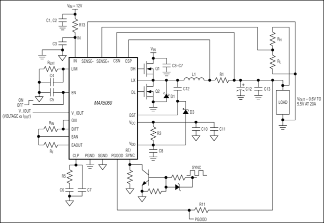 MAX5060, MAX5061: Typical Operating Circuit