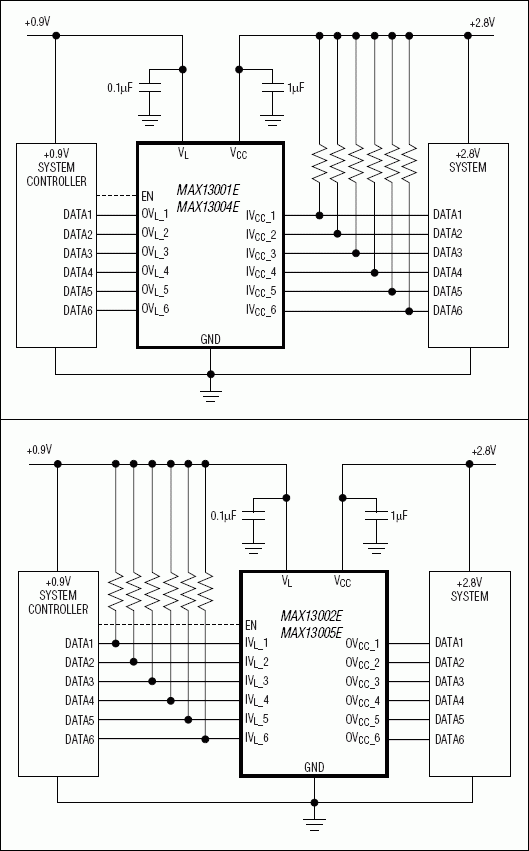 MAX13000E, MAX13001E, MAX13002E, MAX13003E, MAX13004E, MAX13005E: Typical Operating Circuit