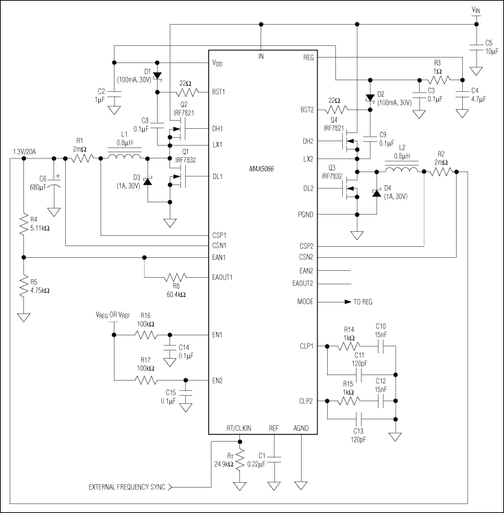 MAX5066: Typical Application Circuit