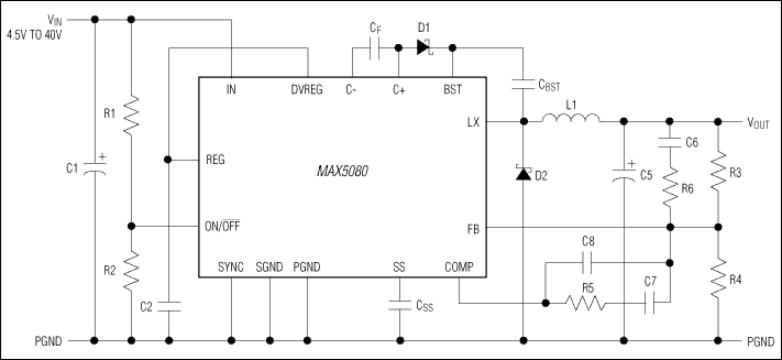 MAX5080, MAX5081: Typical Operating Circuit