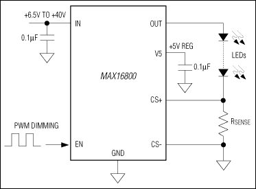 MAX16800: Simplified Diagram