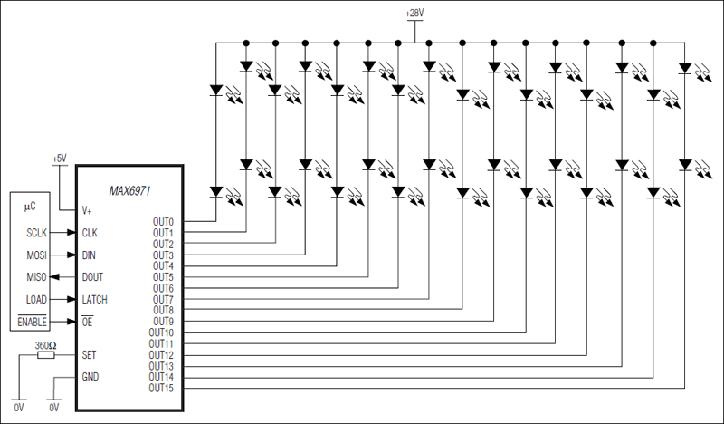 MAX6971: Typical Application Circuit