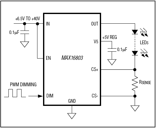 MAX16803: Simplified Diagram