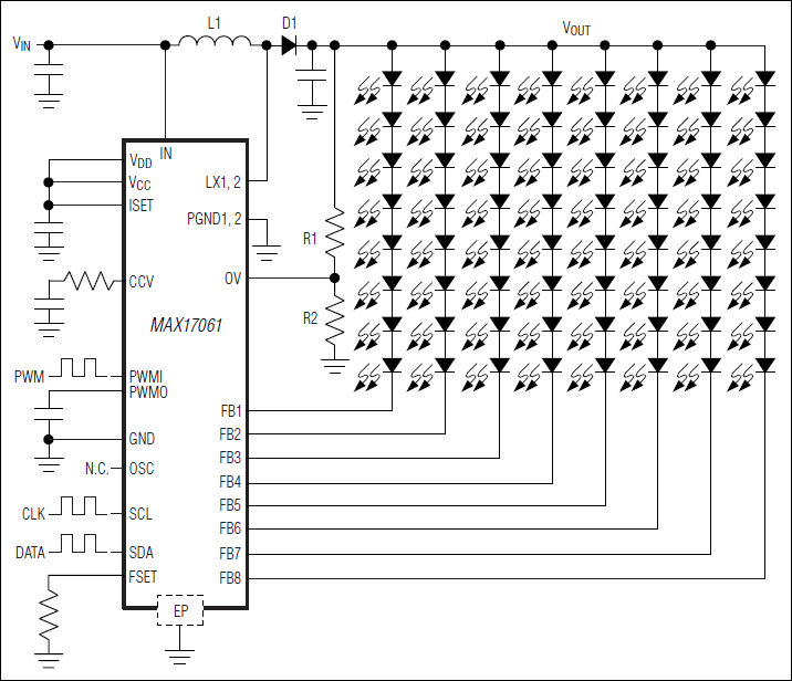 MAX17061: Simplified Operating Circuit