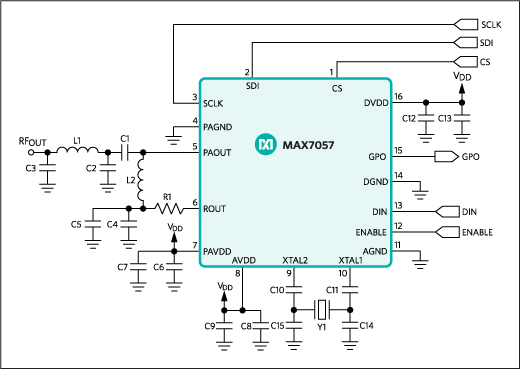 MAX7057: Typical Application Circuit