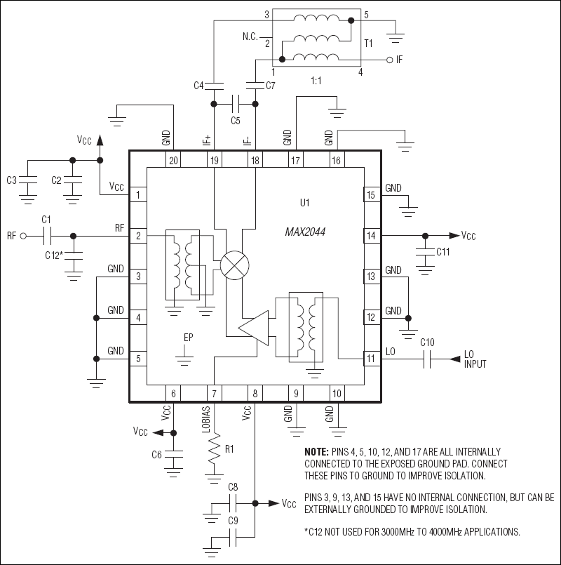MAX2044: Typical Application Circuit