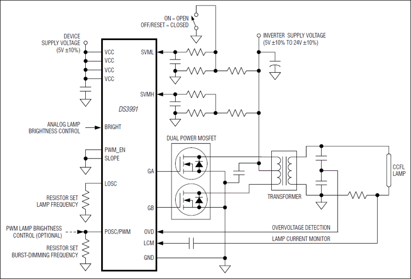 DS3991: Typical Operating Circuit: Typical Push-Pull Application