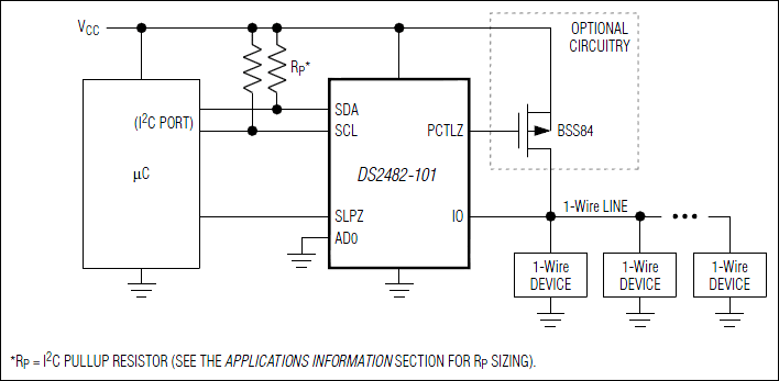 DS2482-101: Typical Operating Circuit