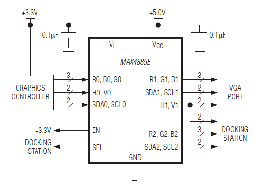 MAX4885E: Typical Operating Circuit