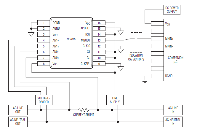 DS8102: Typical Operating Circuit