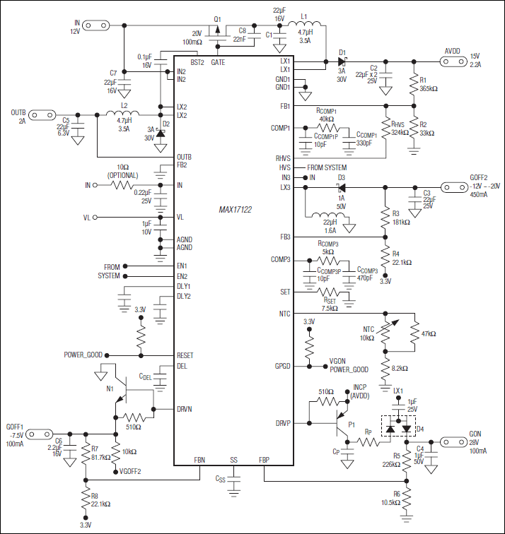 MAX17122: Typical Operating Circuit