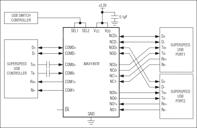 MAX14978: Typical Operating Circuit