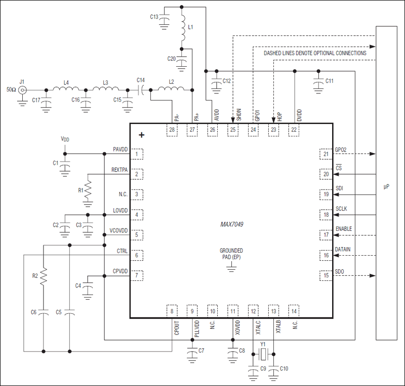 MAX7049: Typical Operating Circuit