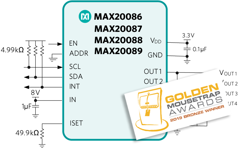 MAX20086, MAX20087, MAX20088, MAX20089: Typical Operating Circuit