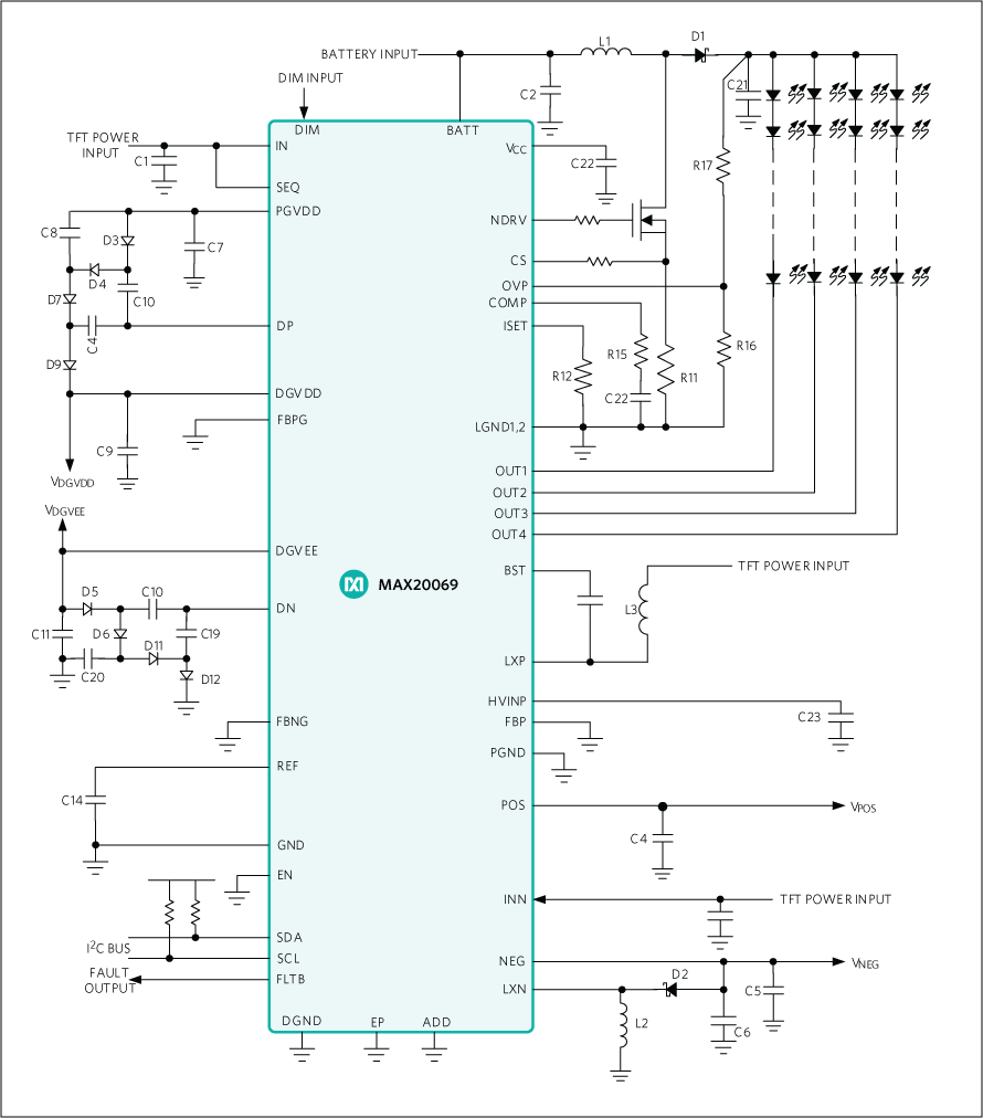 MAX20069: Typical Application Circuit