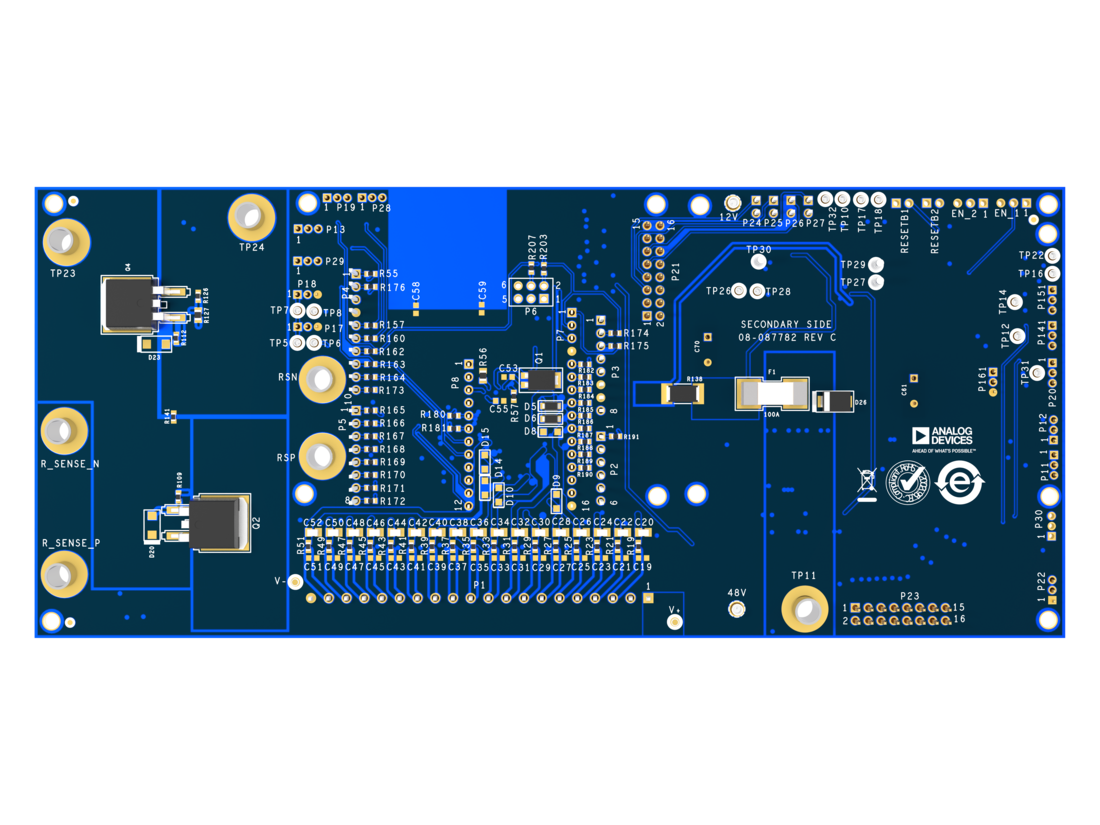 AD-BMSE2E3WLC-48V Bottom Evaluation Board