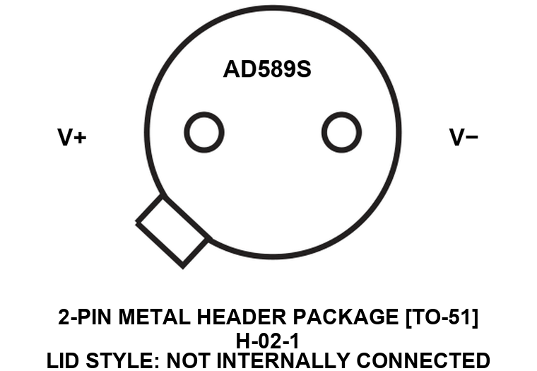 AD589S_H-02-1 Pin Configuration