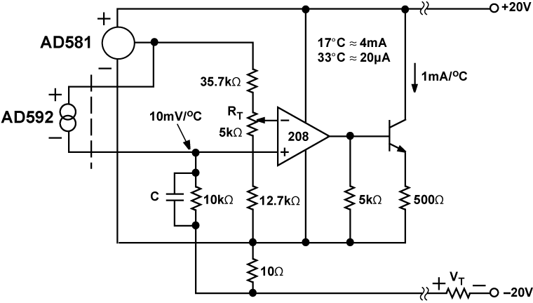 AD592 Functional Block Diagram