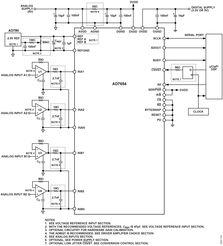 AD7654 Circuit Diagram