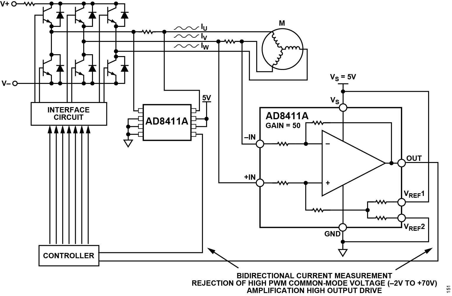 AD8411A Application Circuit