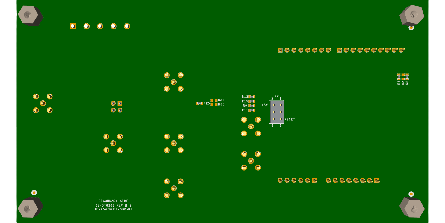 AD9953_PCBZ-SDP-K1 Bottom Evaluation Board