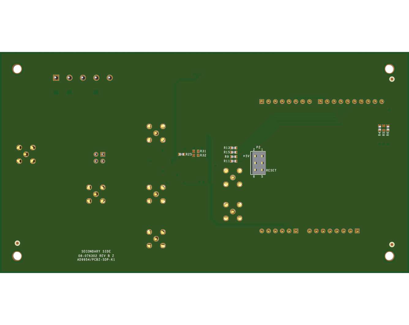AD9954PCBZ-SDP-K1Evaluation Board Bottom View
